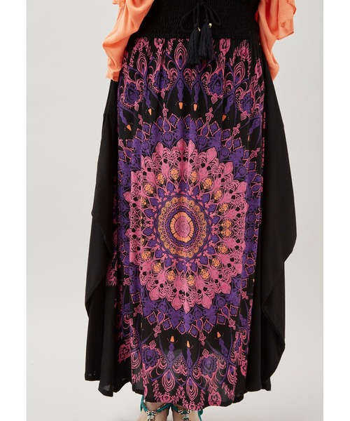 チャイハネ（チャイハネ）の「【チャイハネ】レレリア変形スカート（スカート・レディース・ブルー/ブラック/ホワイト・FREE）」の11枚目の写真