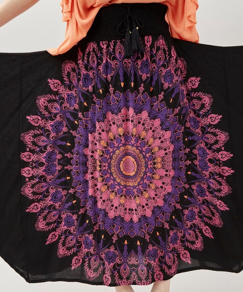 チャイハネ（チャイハネ）の「【チャイハネ】レレリア変形スカート（スカート・レディース・ブルー/ブラック/ホワイト・FREE）」の13枚目の写真