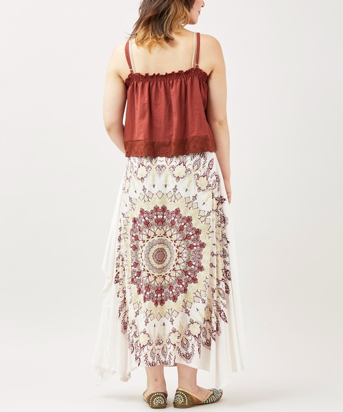 チャイハネ（チャイハネ）の「【チャイハネ】レレリア変形スカート（スカート・レディース・ブルー/ブラック/ホワイト・FREE）」の16枚目の写真