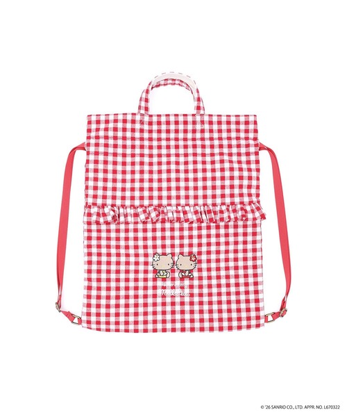 sanrio（サンリオ）の「【お気に入り登録数800件突破/コラボ/カラバリ豊富】MILKFED. × HELLO KITTY SUN-KISSED F2F DRAWSTRING BAG（バックパック/リュック・レディース・イエロー/ブラック/レッド・ONE SIZE）」の18枚目の写真