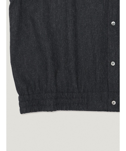 elephant TRIBAL fabrics（エレファントトライバルファブリックス）の「elephant TRIBAL fabrics High Waist BD Shirt【Wool Tweed】（シャツ/ブラウス・メンズ・ブラック/グレイッシュベージュ・2/1）」の7枚目の写真