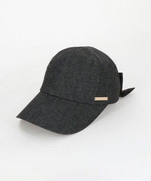 Athena New York（アシーナニューヨーク）の「＜Athena New York＞BECKY リボン キャップ（キャップ・レディース・ブラック/コバルトブルー・FREE）」の2枚目の写真