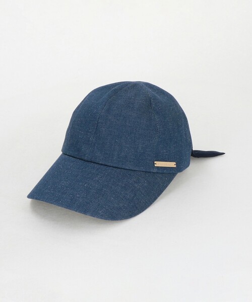 Athena New York（アシーナニューヨーク）の「＜Athena New York＞BECKY リボン キャップ（キャップ・レディース・ブラック/コバルトブルー・FREE）」の4枚目の写真