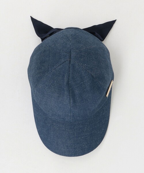 Athena New York（アシーナニューヨーク）の「＜Athena New York＞BECKY リボン キャップ（キャップ・レディース・ブラック/コバルトブルー・FREE）」の6枚目の写真