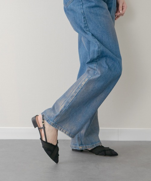 inter-chaussures(インターショシュール)の「【INTER-CHAUSSURES】ポインテッドトウローヒールバックバンド(I61301)(パンプス・レディース・ベージュ系その他/ブラック系その他・38/37/36/35/39)」の9枚目の写真