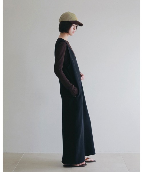 anuke（アンヌーク）の「Uneck Loose Onepiece（ワンピース・レディース・ネイビー/ブラック・36inch/38inch）」の6枚目の写真