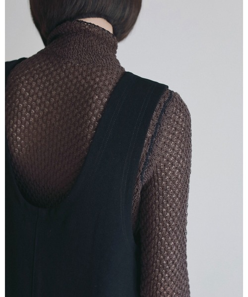 anuke（アンヌーク）の「Uneck Loose Onepiece（ワンピース・レディース・ネイビー/ブラック・36inch/38inch）」の14枚目の写真