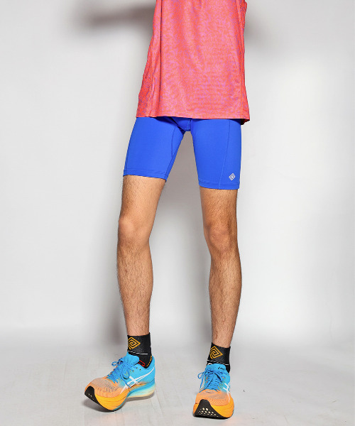 ELDORESO（エルドレッソ）の「Scrape Middle Spats / スクレイプミドルスパッツ（レギンス/スパッツ・メンズ・ブルー・LARGE）」の2枚目の写真