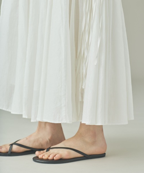 Curensology（カレンソロジー）の「Curensology(カレンソロジー)/オーガンタックスカート（スカート・レディース・ブラック/ホワイト・FREE）」の12枚目の写真