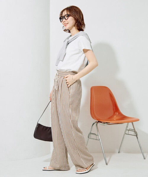 FREAK'S STORE（フリークスストア）の「限定展開　ポコポコ ストライプ イージーパンツ（その他パンツ・レディース・ブラック/グリーン/ブラウン・SMALL/MEDIUM）」の11枚目の写真