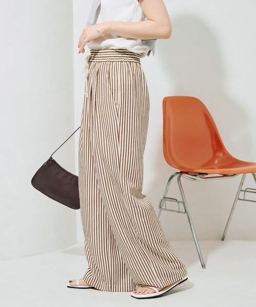 FREAK'S STORE（フリークスストア）の「限定展開　ポコポコ ストライプ イージーパンツ（その他パンツ・レディース・ブラック/グリーン/ブラウン・SMALL/MEDIUM）」の13枚目の写真