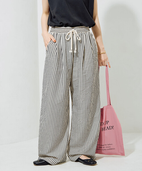 FREAK'S STORE（フリークスストア）の「限定展開　ポコポコ ストライプ イージーパンツ（その他パンツ・レディース・ブラック/グリーン/ブラウン・SMALL/MEDIUM）」の22枚目の写真