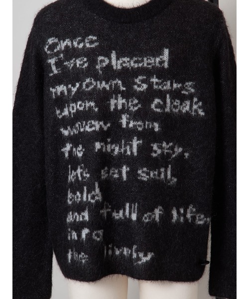 SHINYAKOZUKA(シンヤコヅカ)の「HUMBOLDT'S RESOLUTION(ニット/セーター・メンズ・ブラック/ブルー系その他・L/XL)」の3枚目の写真