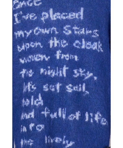 SHINYAKOZUKA(シンヤコヅカ)の「HUMBOLDT'S RESOLUTION(ニット/セーター・メンズ・ブラック/ブルー系その他・L/XL)」の9枚目の写真