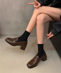 Ritzy（リッツィー）の「スクエアトゥ ヒールローファー（ローファー）」