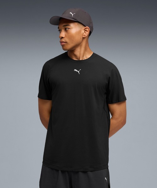 PUMA(プーマ)の「PUMA プーマ メンズ ランニング クールセル 半袖 Tシャツ(Tシャツ/カットソー・メンズ・ブラック/ピンクベージュ・X-SMALL/SMALL/X-LARGE/LARGE/MEDIUM)」の2枚目の写真