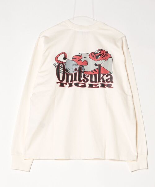 Onitsuka Tiger(オニツカタイガー)の「GRAPHIC LONG SLEEVED TEE / グラフィックロングスリーブティー(Tシャツ/カットソー・レディース・オフホワイト/ネイビー・S/XL/L/M/XS)」の9枚目の写真