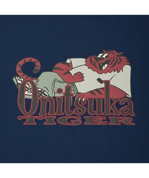 Onitsuka Tiger(オニツカタイガー)の「GRAPHIC LONG SLEEVED TEE / グラフィックロングスリーブティー(Tシャツ/カットソー・レディース・オフホワイト/ネイビー・S/XL/L/M/XS)」の4枚目の写真