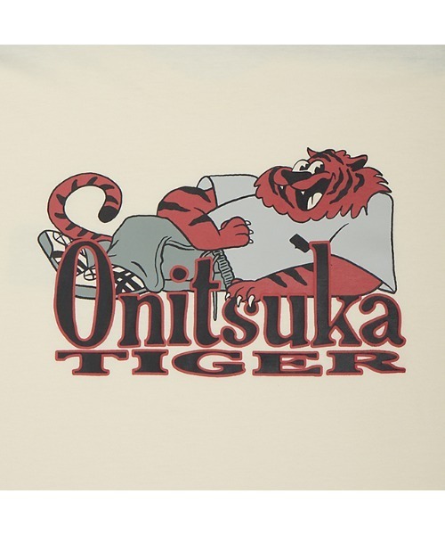 Onitsuka Tiger(オニツカタイガー)の「GRAPHIC LONG SLEEVED TEE / グラフィックロングスリーブティー(Tシャツ/カットソー・レディース・オフホワイト/ネイビー・S/XL/L/M/XS)」の7枚目の写真