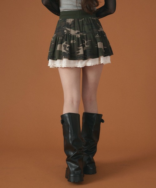 dispark（ディスパーク）の「DISPARK/【26年春夏新作】レースドッキングカモフラスカート（スカート・レディース・その他1・FREE）」の6枚目の写真