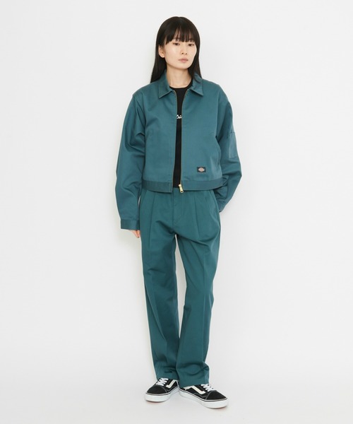 Dickies（ディッキーズ）の「Dickies/ディッキーズ レディース TCツイル アイゼンハワーショートジャケット（その他アウター・レディース・ダークブラウン/ベージュ/ダークグリーン/ブラック・SMALL/MEDIUM）」の16枚目の写真