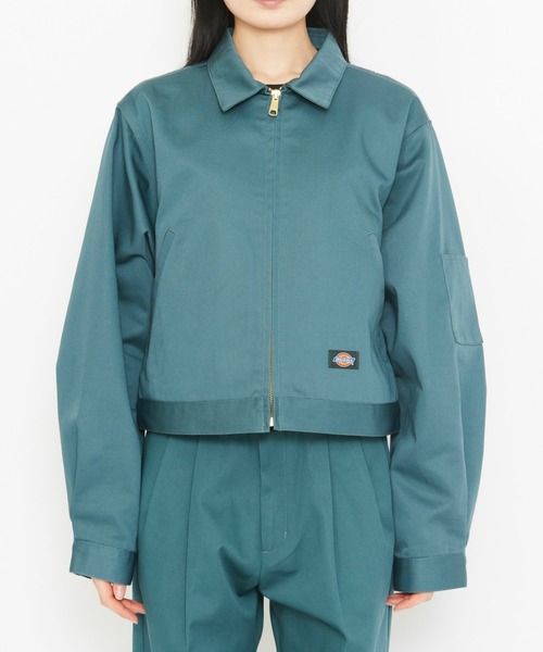 Dickies（ディッキーズ）の「Dickies/ディッキーズ レディース TCツイル アイゼンハワーショートジャケット（その他アウター・レディース・ダークブラウン/ベージュ/ダークグリーン/ブラック・SMALL/MEDIUM）」の18枚目の写真