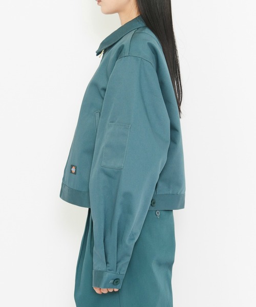Dickies（ディッキーズ）の「Dickies/ディッキーズ レディース TCツイル アイゼンハワーショートジャケット（その他アウター・レディース・ダークブラウン/ベージュ/ダークグリーン/ブラック・SMALL/MEDIUM）」の19枚目の写真