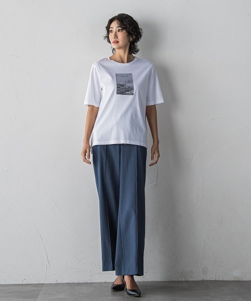 la.f…(ラエフ)の「【WEB限定】“美脚デニム見え”ワイドパンツ(その他パンツ・レディース・ダークネイビー/ブラック系その他・7号/9号/11号)」の12枚目の写真