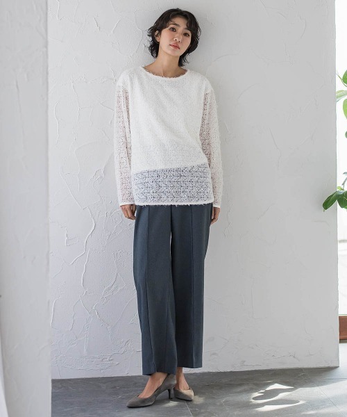 la.f…(ラエフ)の「【WEB限定】“美脚デニム見え”ワイドパンツ(その他パンツ・レディース・ダークネイビー/ブラック系その他・7号/9号/11号)」の22枚目の写真