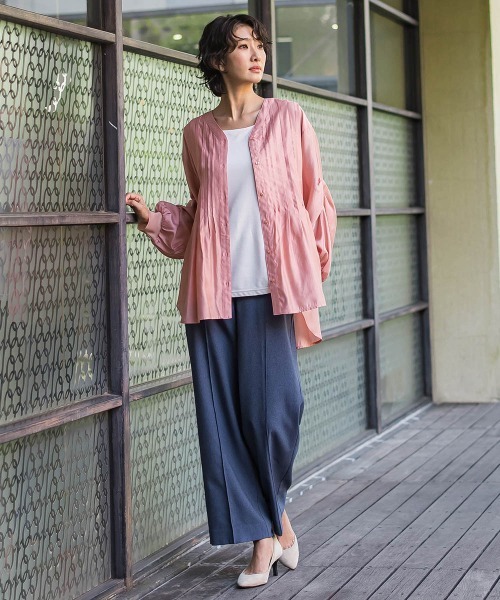 la.f…(ラエフ)の「【WEB限定】“美脚デニム見え”ワイドパンツ(その他パンツ・レディース・ダークネイビー/ブラック系その他・7号/9号/11号)」の18枚目の写真