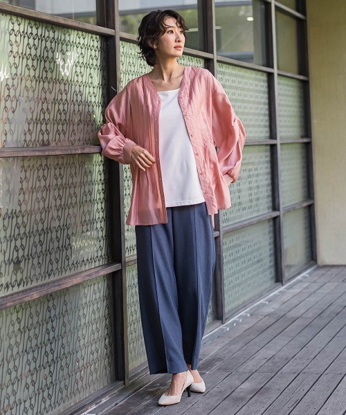 la.f…(ラエフ)の「【WEB限定】“美脚デニム見え”ワイドパンツ(その他パンツ・レディース・ダークネイビー/ブラック系その他・7号/9号/11号)」の15枚目の写真