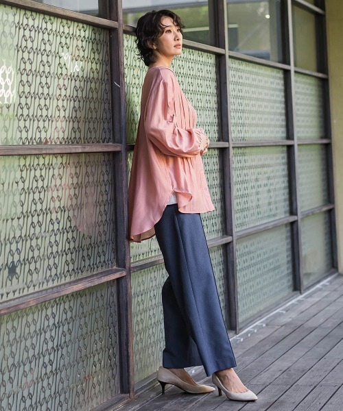 la.f…(ラエフ)の「【WEB限定】“美脚デニム見え”ワイドパンツ(その他パンツ・レディース・ダークネイビー/ブラック系その他・7号/9号/11号)」の17枚目の写真