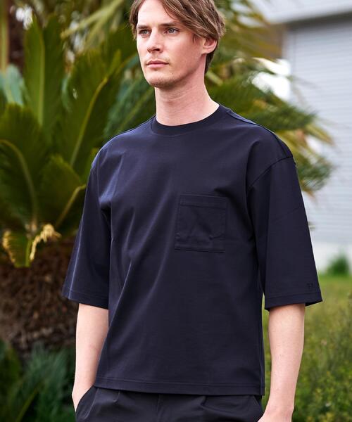 DRESSTERIOR(ドレステリア)の「【干場義雅×DRESSTERIOR】ICE CLEAR COTTON Tシャツ(Tシャツ/カットソー・メンズ・ホワイト/ネイビー/ブラック・90/91/92/94)」の5枚目の写真