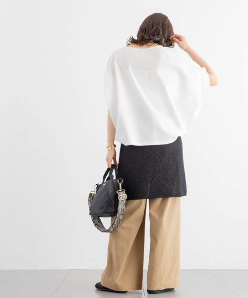 BARNYARDSTORM（バンヤードストーム）の「【『BABALOG』YouTubeご紹介アイテム】BARNYARDSTORM / トリコットターンバックTシャツ（Tシャツ/カットソー・レディース・ブラウン/ホワイト/チャコールグレー・S/M）」の13枚目の写真