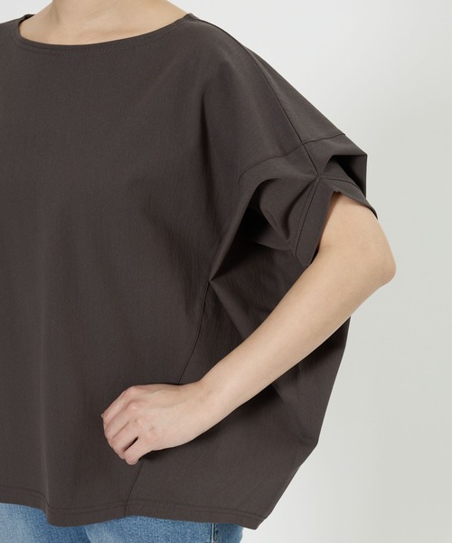 BARNYARDSTORM（バンヤードストーム）の「【『BABALOG』YouTubeご紹介アイテム】BARNYARDSTORM / トリコットターンバックTシャツ（Tシャツ/カットソー・レディース・ブラウン/ホワイト/チャコールグレー・S/M）」の21枚目の写真