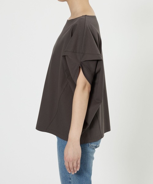 BARNYARDSTORM（バンヤードストーム）の「【『BABALOG』YouTubeご紹介アイテム】BARNYARDSTORM / トリコットターンバックTシャツ（Tシャツ/カットソー・レディース・ブラウン/ホワイト/チャコールグレー・S/M）」の17枚目の写真