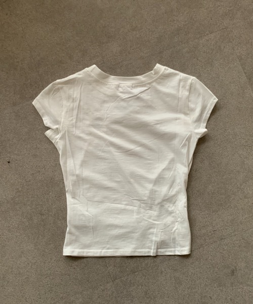 lilful（リルフル）の「【26年春夏新作】ハートカットアウト クロップドTシャツ（Tシャツ/カットソー・レディース・ブラック/ホワイト・F）」の20枚目の写真