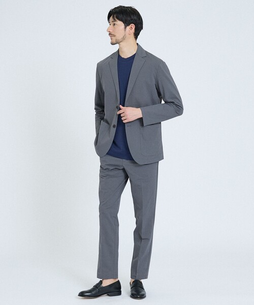 ABAHOUSE GRAY（アバハウスグレイ）の「【メリノウール100％】 ハイゲージニット Tシャツ（Tシャツ/カットソー・メンズ・ネイビー/ブラック/グレー・46/50/48）」の17枚目の写真