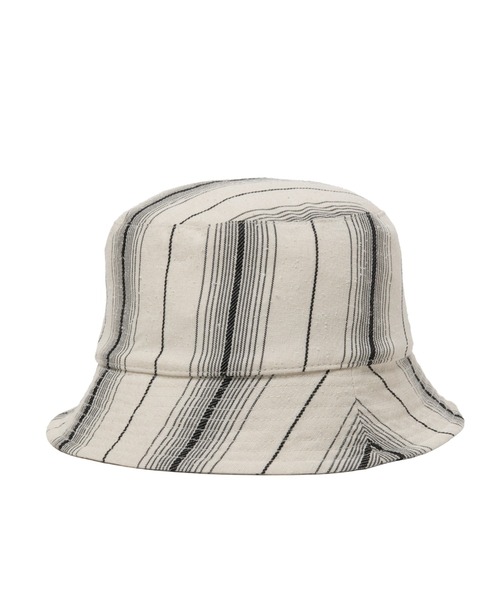 COOTIE PRODUCTIONS（クーティープロダクションズ）の「Dobby Chain Stripe Bucket Hat（ハット・メンズ・ブラック系その他/ホワイト系その他・LARGE/MEDIUM）」の2枚目の写真