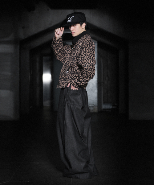 ROCKPSYCHO(ロックサイコ)の「レオパードクロップワークジャケットブラウン(デニムジャケット・メンズ・ブラック・MEDIUM/LARGE)」の13枚目の写真
