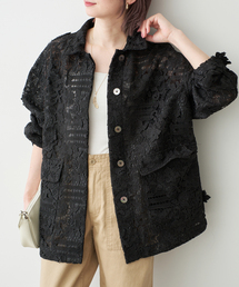 Spick & Span | 《一部店舗+WEB限定》LAYAS/レイヤーズ レースシャツジャケット(その他アウター)