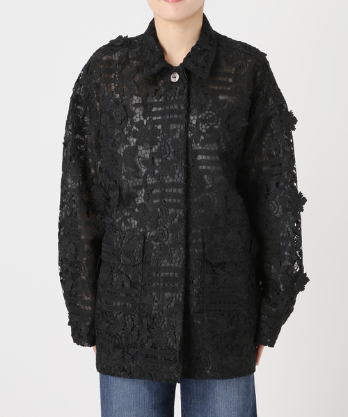 Spick & Span(スピックアンドスパン)の「《一部店舗+WEB限定》LAYAS/レイヤーズ レースシャツジャケット(その他アウター・レディース・ホワイト/ブラック・FREE)」の13枚目の写真