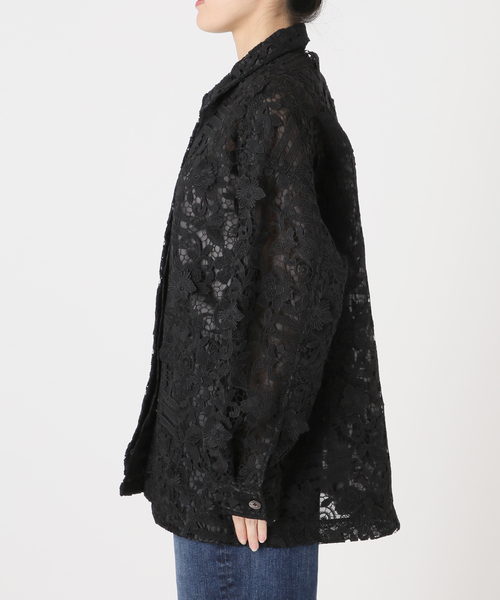 Spick & Span(スピックアンドスパン)の「《一部店舗+WEB限定》LAYAS/レイヤーズ レースシャツジャケット(その他アウター・レディース・ホワイト/ブラック・FREE)」の14枚目の写真