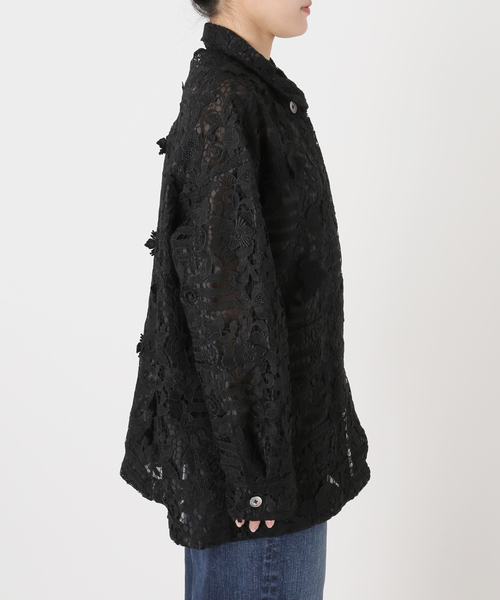 Spick & Span(スピックアンドスパン)の「《一部店舗+WEB限定》LAYAS/レイヤーズ レースシャツジャケット(その他アウター・レディース・ホワイト/ブラック・FREE)」の16枚目の写真