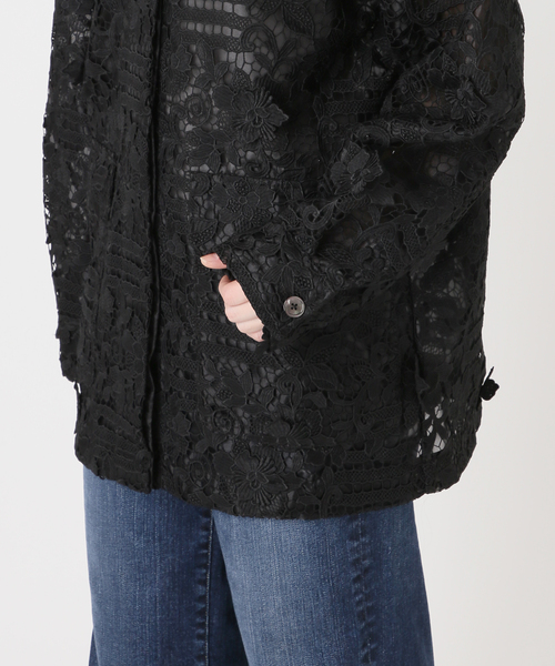 Spick & Span(スピックアンドスパン)の「《一部店舗+WEB限定》LAYAS/レイヤーズ レースシャツジャケット(その他アウター・レディース・ホワイト/ブラック・FREE)」の18枚目の写真