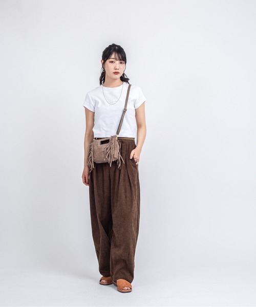 AULENTTI（オウレンティ）の「【AULENTTI/オウレンティ】フリンジ　ミニショルダーバッグ　スエード（ショルダーバッグ・レディース・ベージュ系その他/ダークブラウン・FREE）」の15枚目の写真