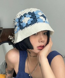 yuue' ( wear )（ユーイ）の「花柄クロシェ編みバケットハット（ハット）」