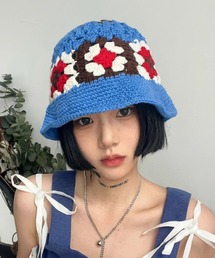 yuue' ( wear )（ユーイ）の「花柄クロシェ編みバケットハット（ハット）」