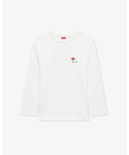 KENZO(ケンゾー)の「'KENZO Tulip' ロング スリーブ リラックス Tシャツ イン コットン(Tシャツ/カットソー・レディース・ホワイト系その他・MEDIUM/SMALL/X-SMALL)」の7枚目の写真