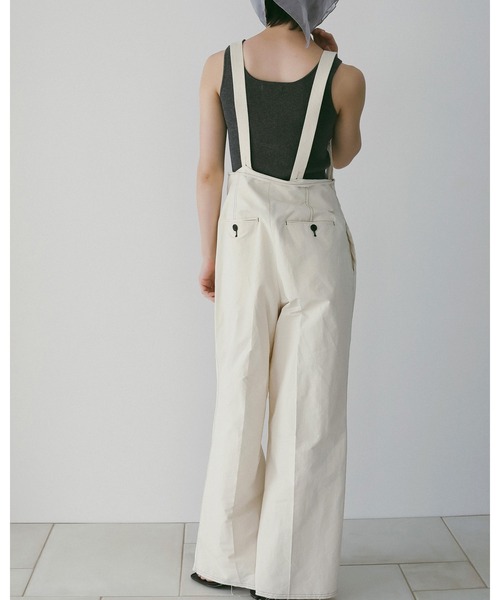 anuke(アンヌーク)の「Suspenders Wide Pants(その他パンツ・レディース・アイボリー/ブラック・36inch/38inch)」の9枚目の写真